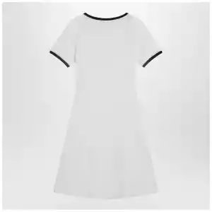 Courreges Courrèges Black/white mini dress in cotton