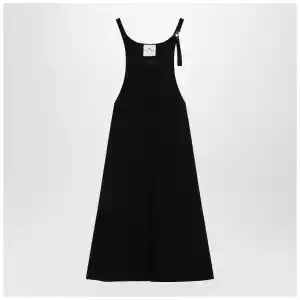 Courreges Courrèges Black ribbed mini dress