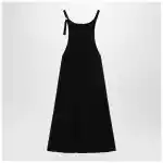 Courreges Courrèges Black ribbed mini dress