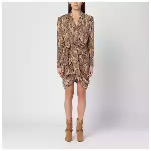 ISABEL MARANT Cleora snake print dress