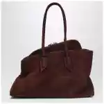 The Attico La Passeggiata Medium Light Chocolate bag