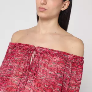 ISABEL MARANT Étoile Top red Vutti with print