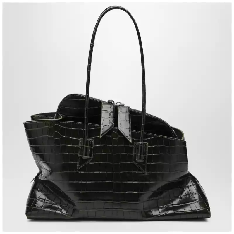 The Attico Dark green La Passeggiata medium bag