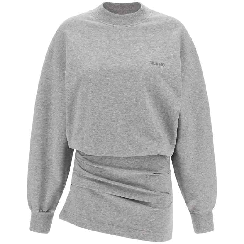 The Attico Mélange Sweatshirt Dress