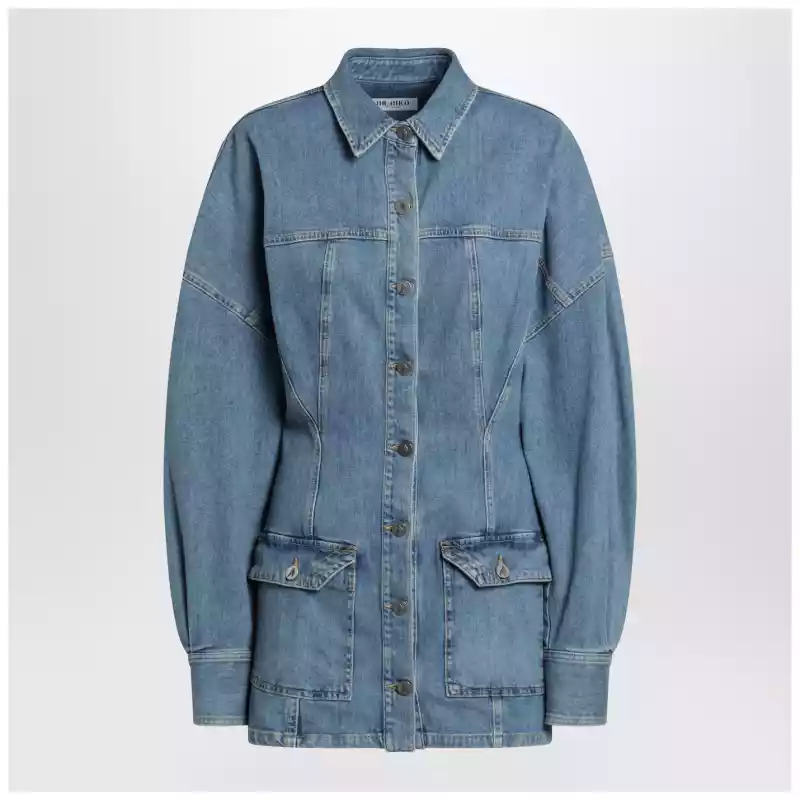 260WCA0048DDS001AA_S_ATTIC-024.x The Attico Light blue denim mini dress