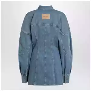The Attico Light blue denim mini dress