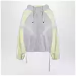 The Attico Grey/light yellow bomber sweatshirt