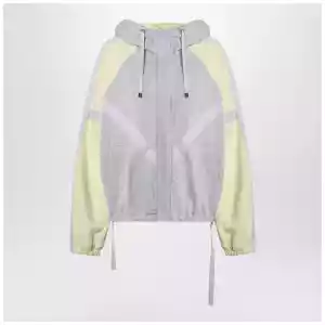 The Attico Grey/light yellow bomber sweatshirt