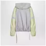 The Attico Grey/light yellow bomber sweatshirt