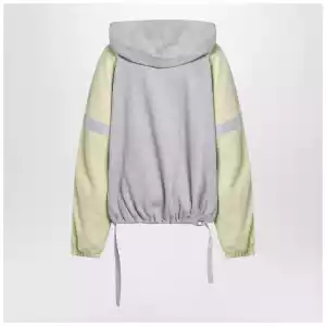 The Attico Grey/light yellow bomber sweatshirt