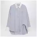 The Attico Light blue/white striped shirt