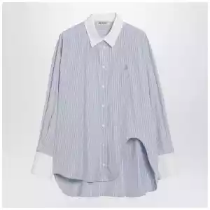 The Attico Light blue/white striped shirt