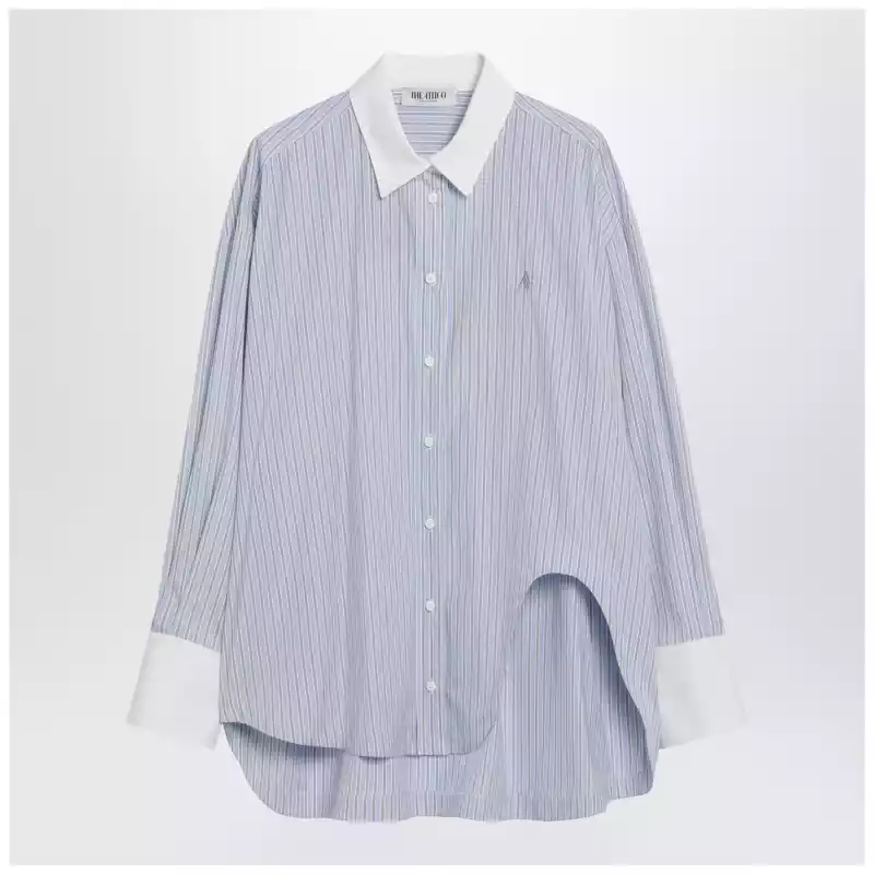 260WCH0000CCC127AA_S_ATTIC-264.x The Attico Light blue/white striped shirt