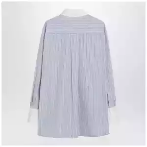 The Attico Light blue/white striped shirt