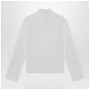 The Attico White asymmetric cotton shirt