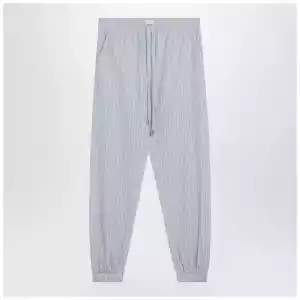 The Attico Light blue/white striped trousers