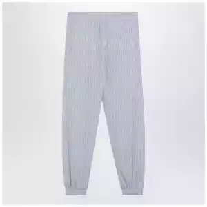 The Attico Light blue/white striped trousers