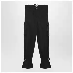 The Attico Black nylon trousers