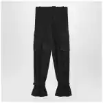 The Attico Black nylon trousers