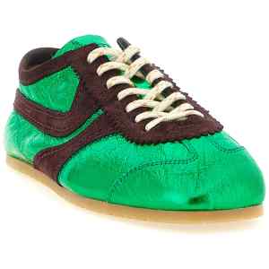 Dries Van Noten Laminated Leather Sneakers