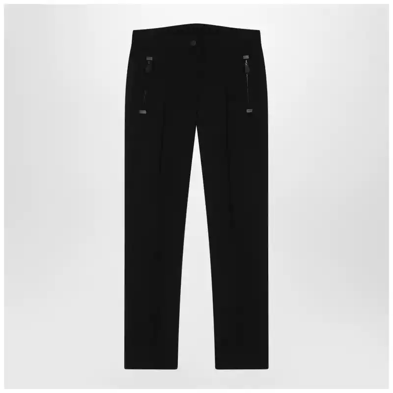 Moncler Grenoble Black slim trousers in GORE-TEX