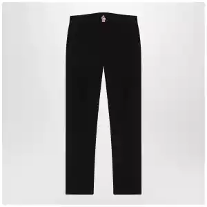 Moncler Grenoble Black slim trousers in GORE-TEX