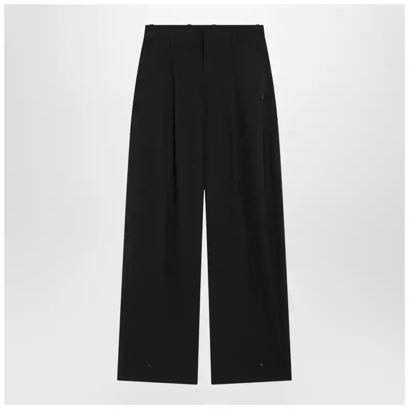 Moncler X Edward Enninful Black wool-blend trousers
