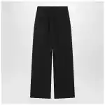 Moncler X Edward Enninful Black wool-blend trousers