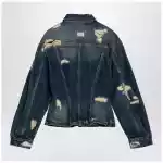 Marc Jacobs Washed denim jacket with worn details