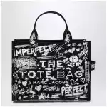 Marc Jacobs The Tote Bag medium black with punk lettering