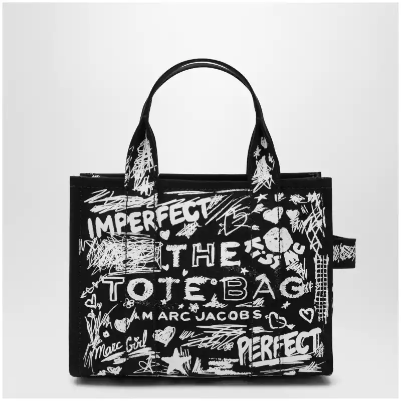 Marc Jacobs The Tote Bag small black with punk lettering