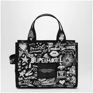 Marc Jacobs The Tote Bag small black with punk lettering