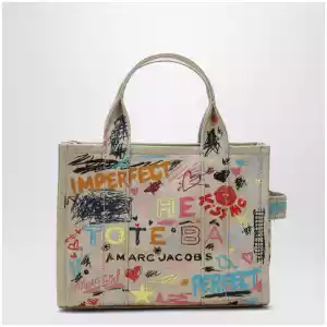 Marc Jacobs The Tote Bag small beige with punk lettering