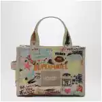 Marc Jacobs The Tote Bag small beige with punk lettering