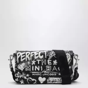 Marc Jacobs Mini shoulder bag black with punk lettering
