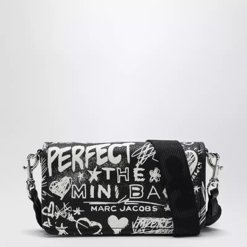 Marc Jacobs Mini shoulder bag black with punk lettering