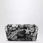 Marc Jacobs Mini shoulder bag black with punk lettering