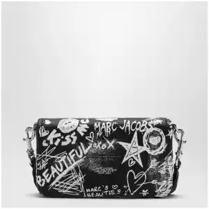Marc Jacobs Mini shoulder bag black with punk lettering