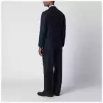 Tagliatore Blue wool double-breasted suit