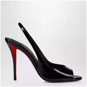 Christian Louboutin Sofia Z slingback pumps in black patent leather