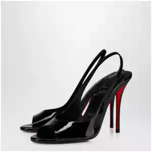 Christian Louboutin Sofia Z slingback pumps in black patent leather