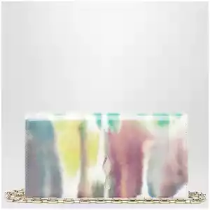 Christian Louboutin Bettina Clutch in multicoloured crepe satin