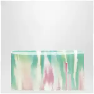 Christian Louboutin Bettina Clutch in multicoloured crepe satin