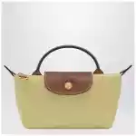 Longchamp Le Pliage Original Pistacchio-coloured clutch bag