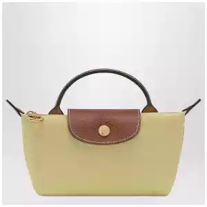 Longchamp Le Pliage Original Pistacchio-coloured clutch bag