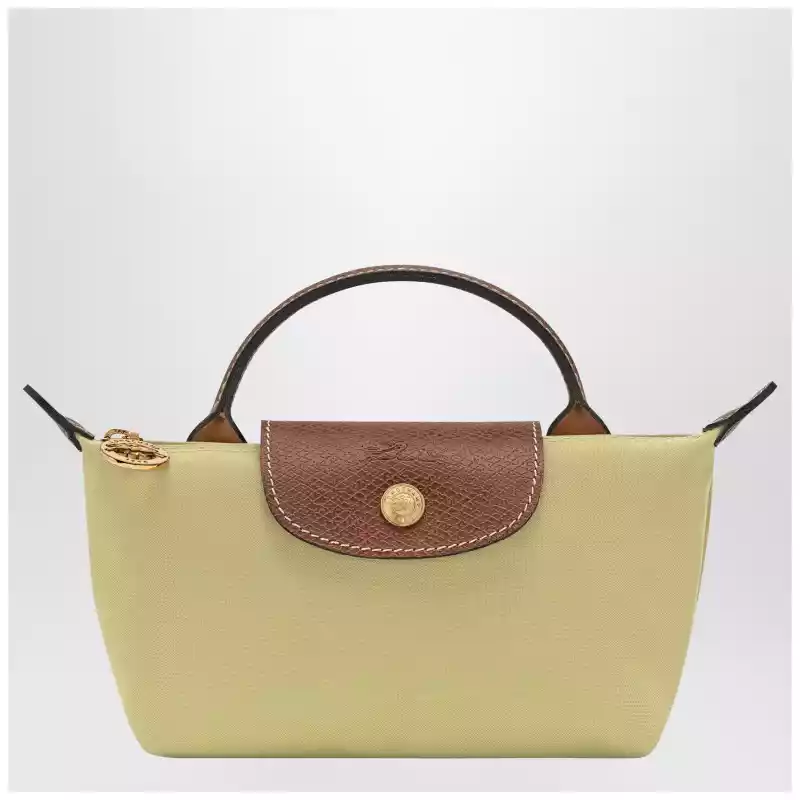 Longchamp Le Pliage Original Pistacchio-coloured clutch bag