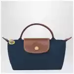 Longchamp Le Pliage Original marine coloured clutch bag