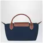 Longchamp Le Pliage Original marine coloured clutch bag