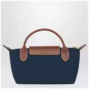 Longchamp Le Pliage Original marine coloured clutch bag