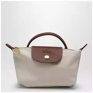 Longchamp Le Pliage Original papaer-coloured clutch bag